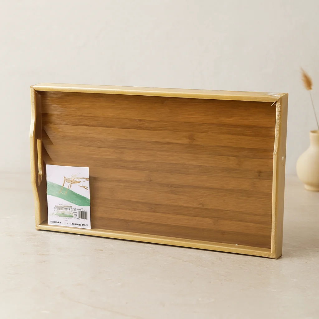 Bambu Dikdörtgen Sunum Tepsisi 50x30 cm Ayaklı Fiyatı, Yorumları ve Özellikleri