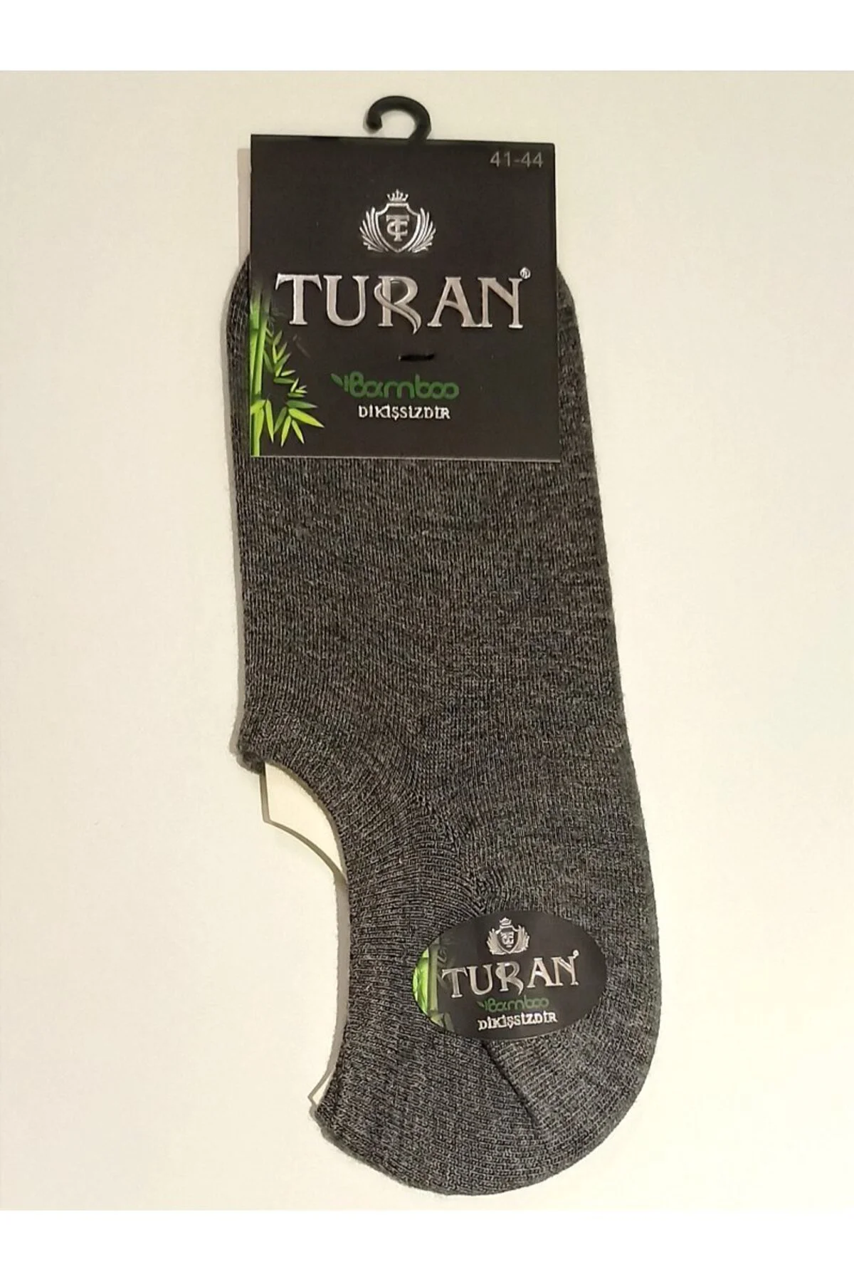 Bambu Dikişsiz Gri Renk 41-44 Erkek Babet Çorap