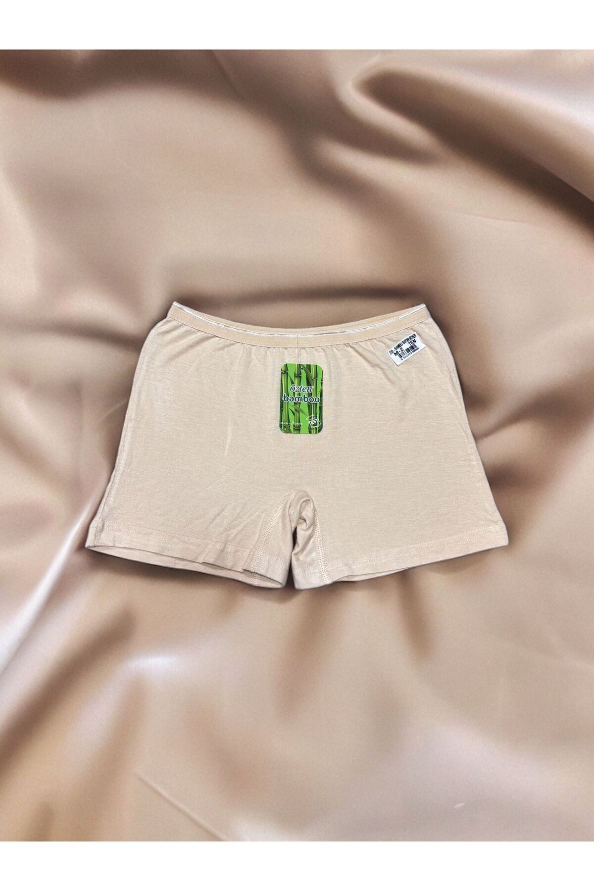 Özten Bambu Esnek İz Belli Etmeyen Yumuşak Doku Kadın Boxer