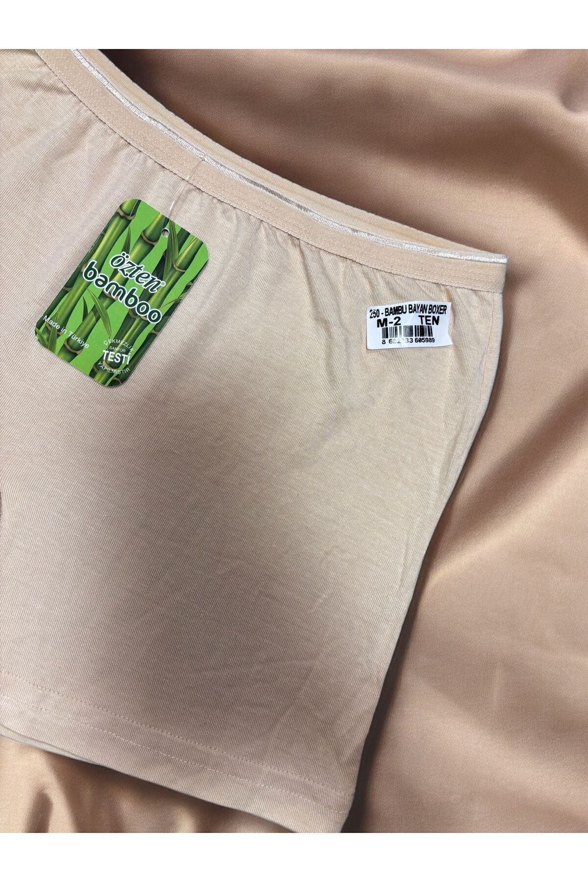 Özten Bambu Esnek İz Belli Etmeyen Yumuşak Doku Kadın Boxer