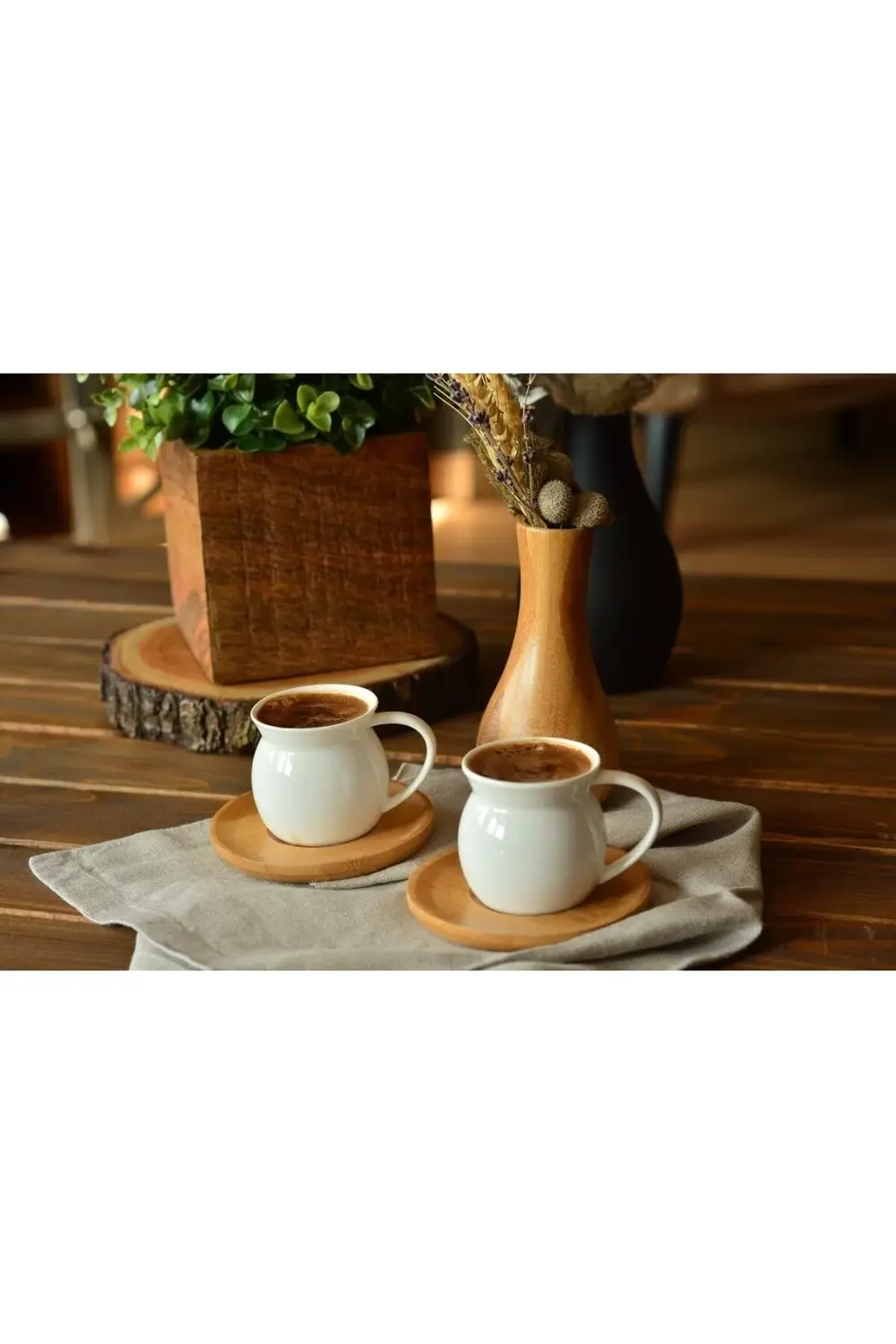 Bambu Kahve Fincanı Takımı 6 Kişilik