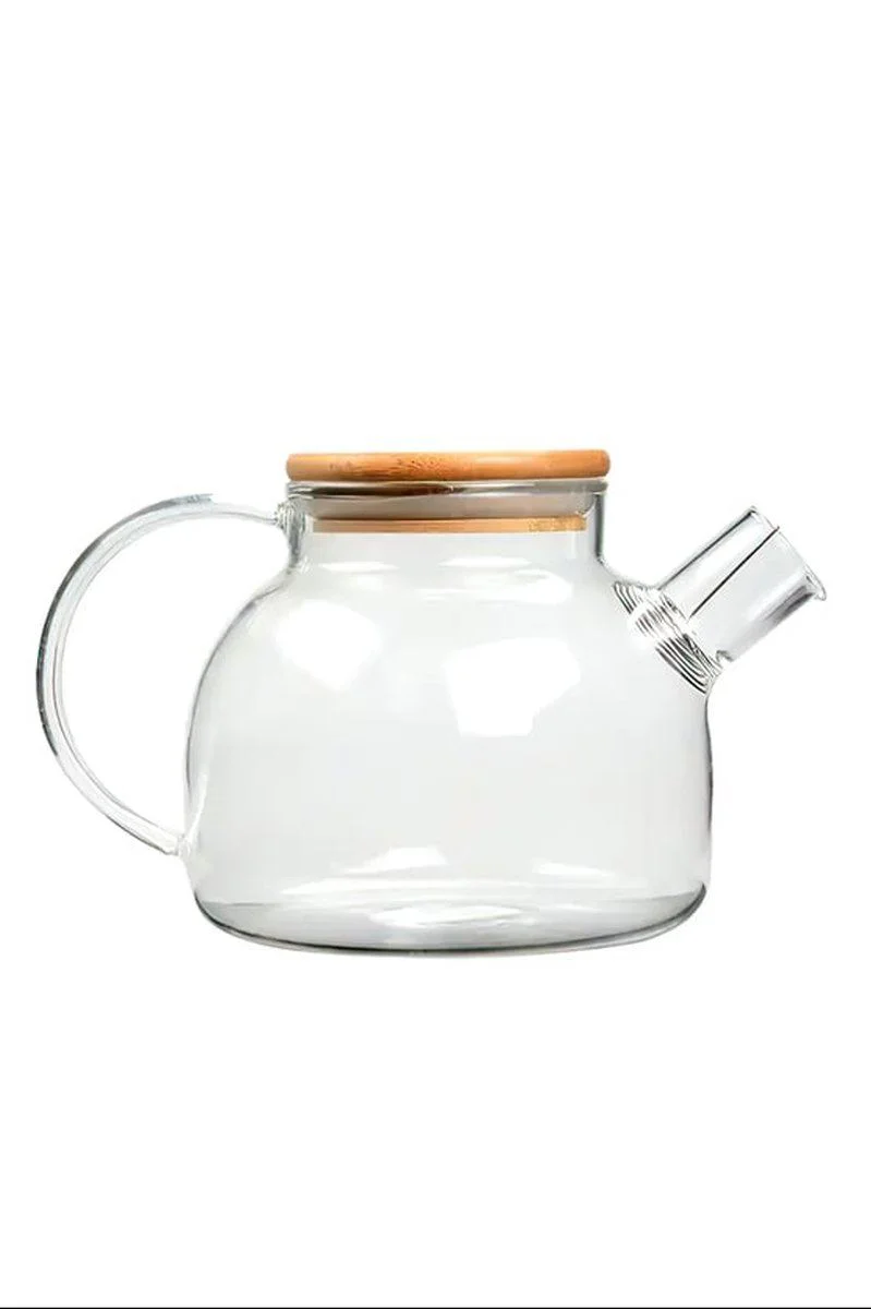 Bambu Kapaklı Borosilikat Cam Demlik 1000ml - Kırılmaya Dayanıklı Çay Demleme Fiyatı, Yorumları ve Özellikleri
