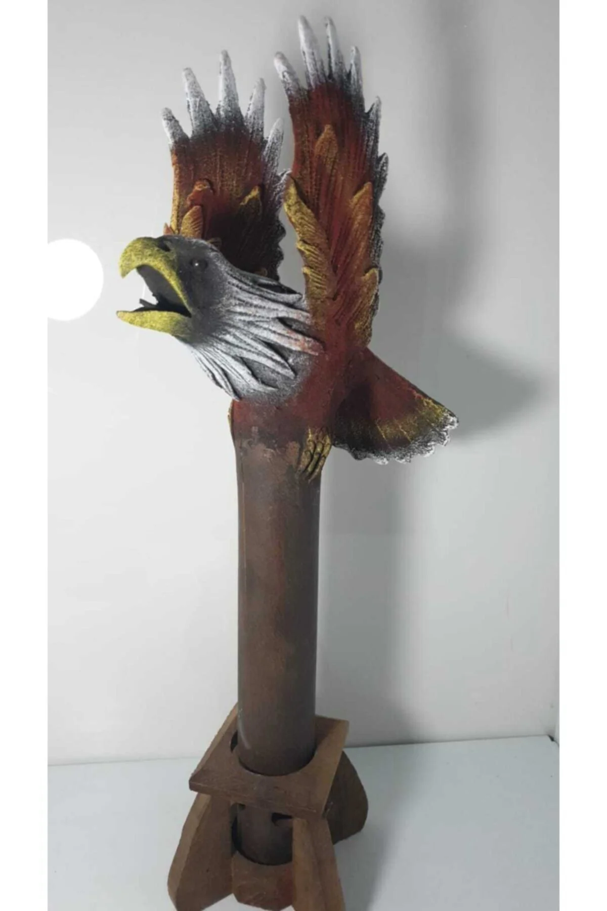 Bambu Kartal Figürlü Tütsülük