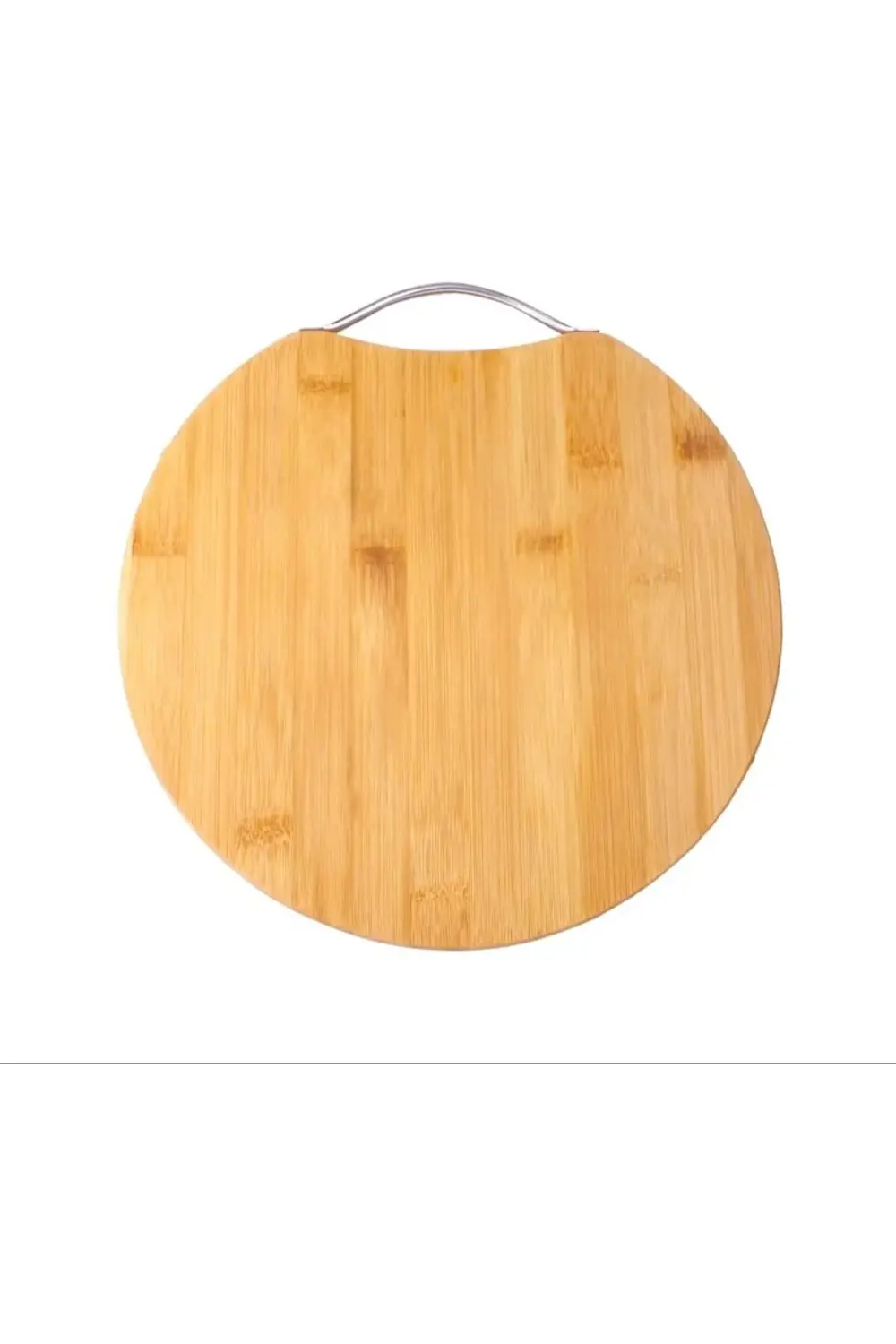 Bambu Kesim Sunum Tahtası Yuvarlak 28 * 28 * 1,5 Cm, Asma Aparatl