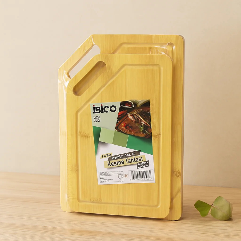 Bambu Kesme Tahtası 2'li Set (18x28 & 22x32 cm) Bambu Kesme Tahtası 2'li Set (18x28 & 22x32 cm)