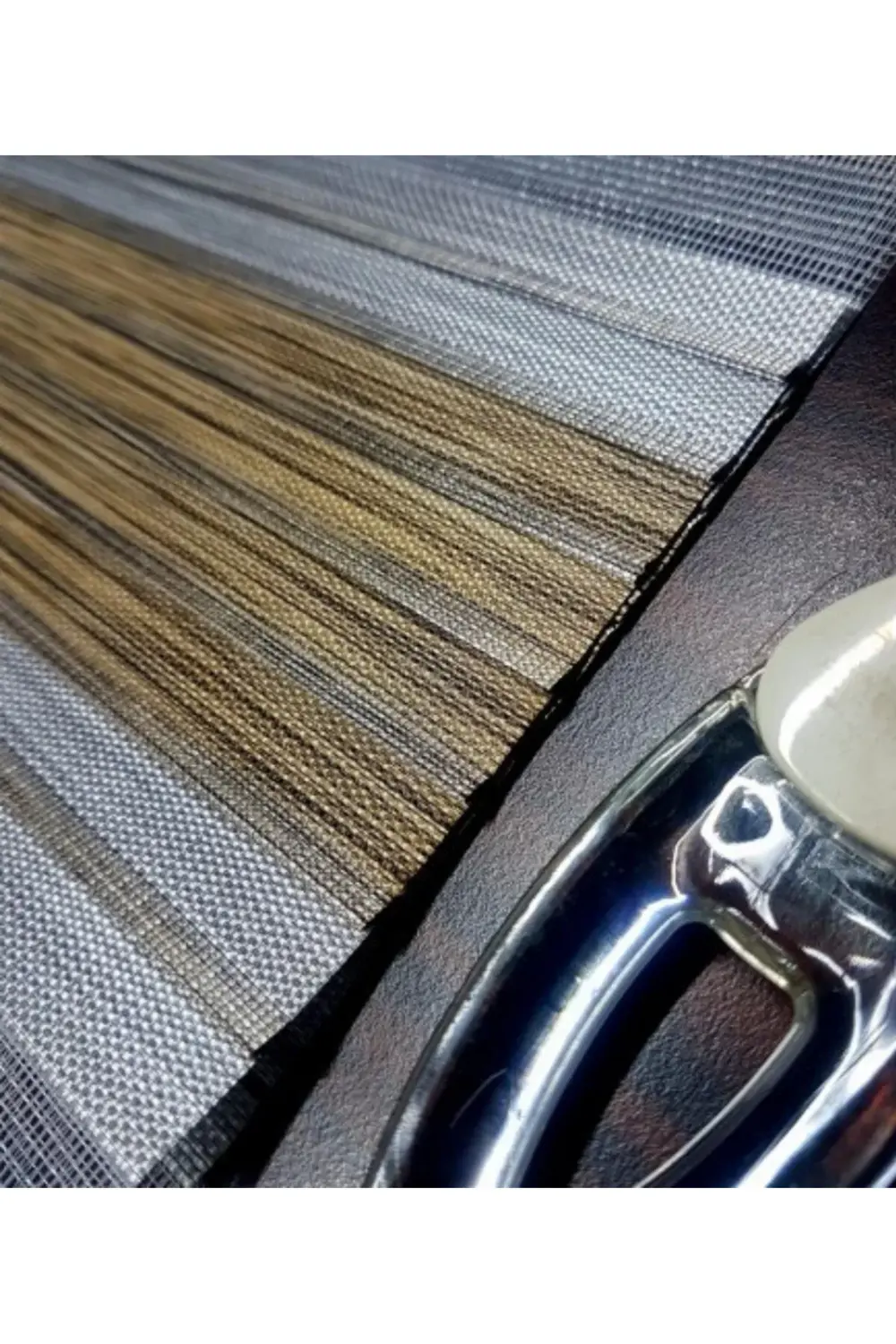 Bambu Keten Plise Renk Geçişli Zebra Stor Perde Alüminyum Kasalı