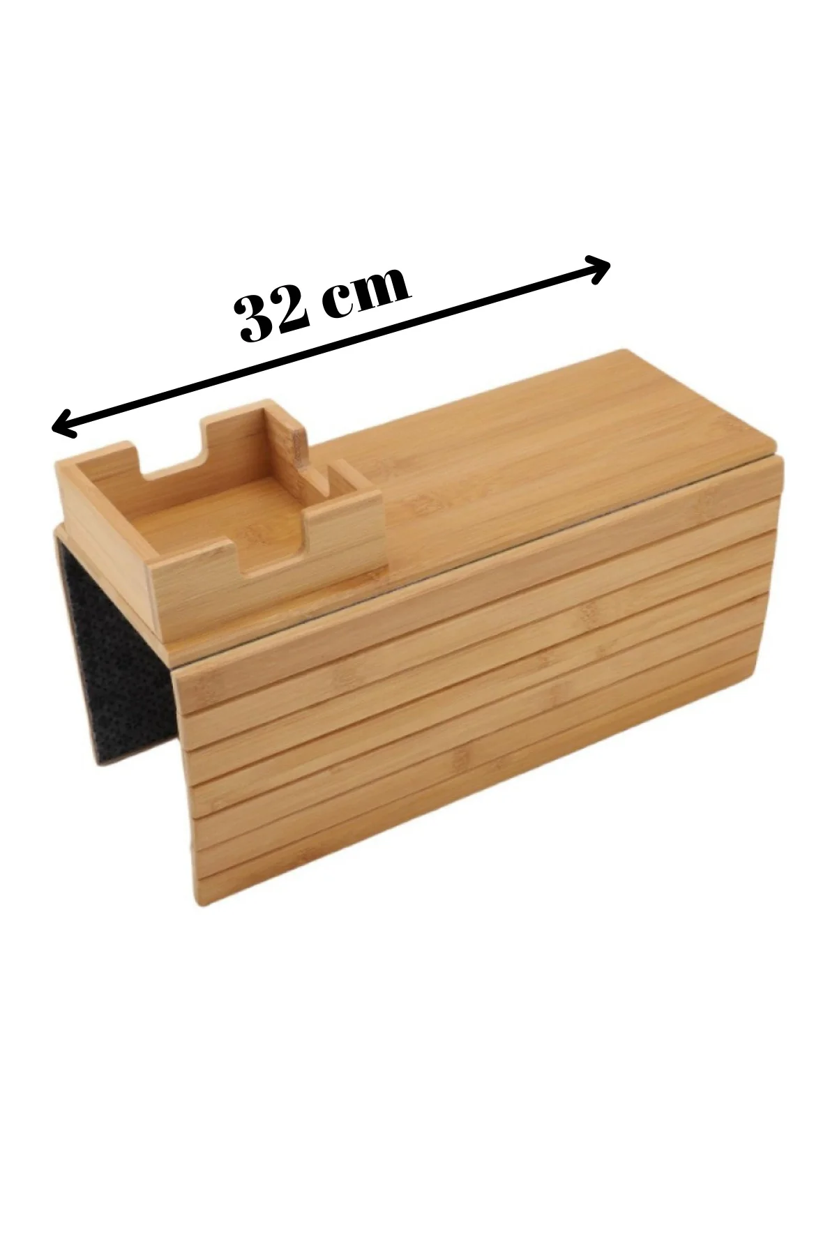 Bambu Koltuk Yanı Tepsisi Yan Sehpa Amerikan Servis Ahşap Koltuk 