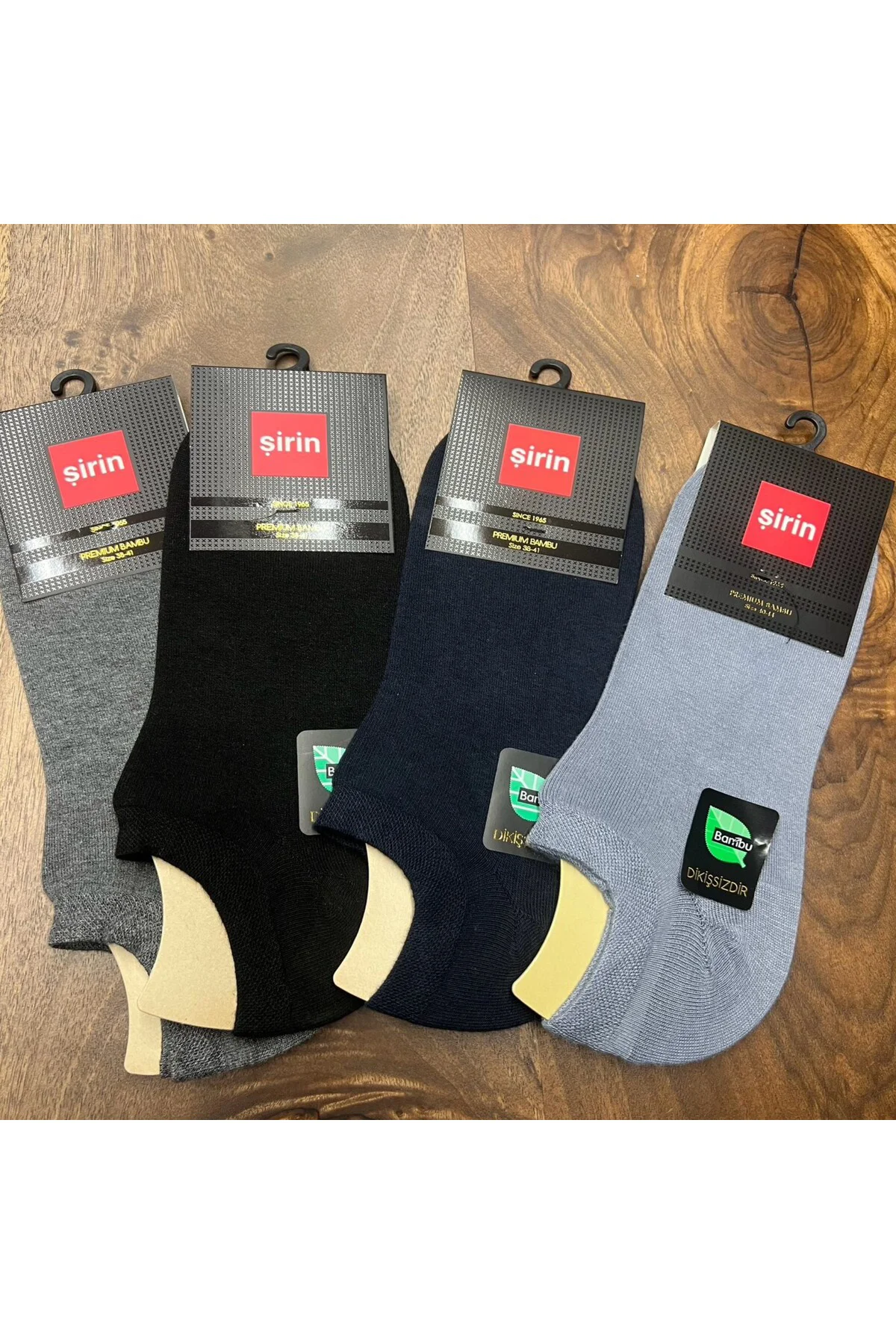 BAMBU KUMAŞ SIFIR KONÇ PATİK ERKEK ÇORAP (12 ADET) 40-44