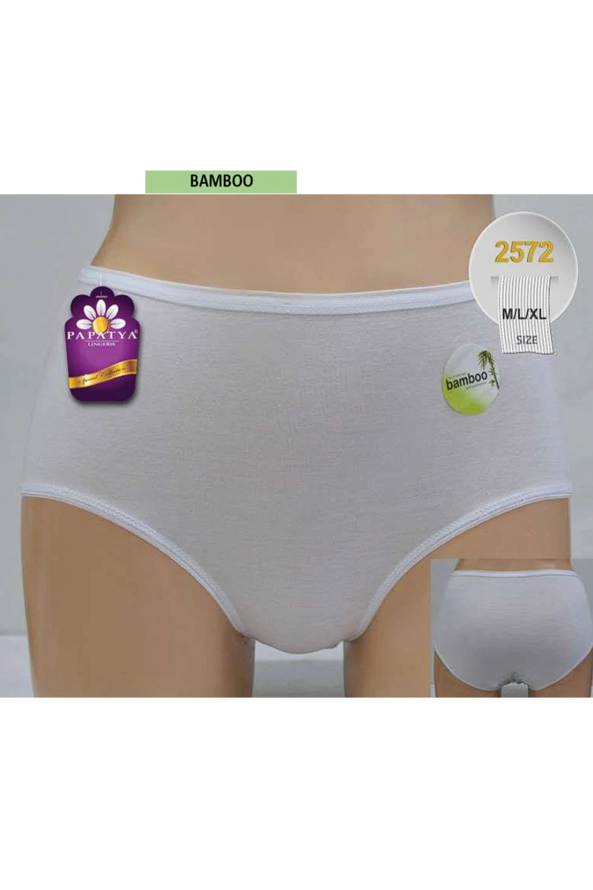 BAMBU KUMAŞ YÜKSEL BEL SLİP KÜLOT (6 ADET)