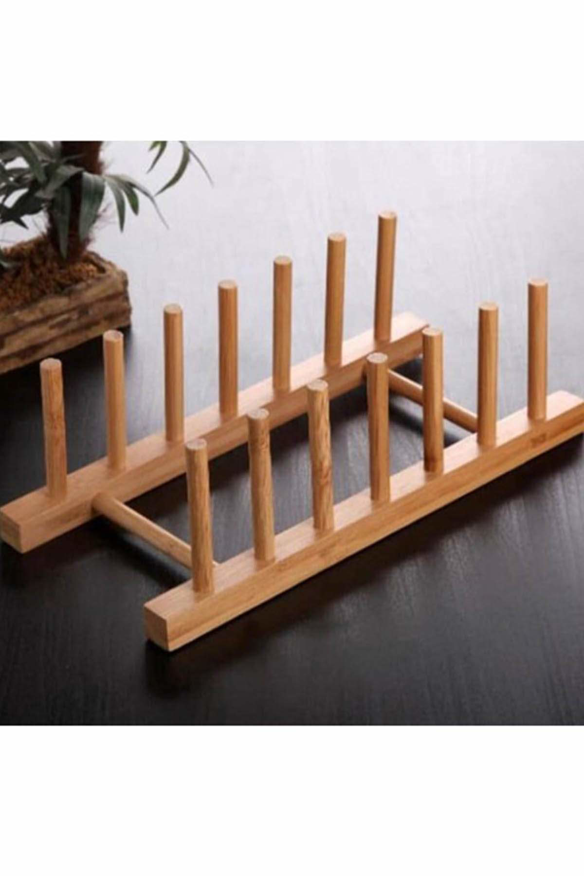 Just Cheap Store Bambu Lüx 6 Bölmeli Tabaklik 25X13,5X11cm