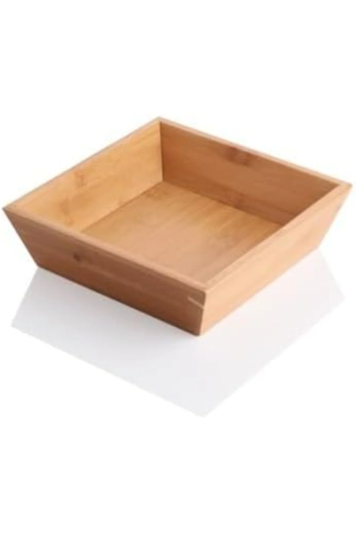 Bambu Lüx Kare Orta Boy Ekmeklik-Meyvelik 20cm, Bambu Ekmeklik Ka