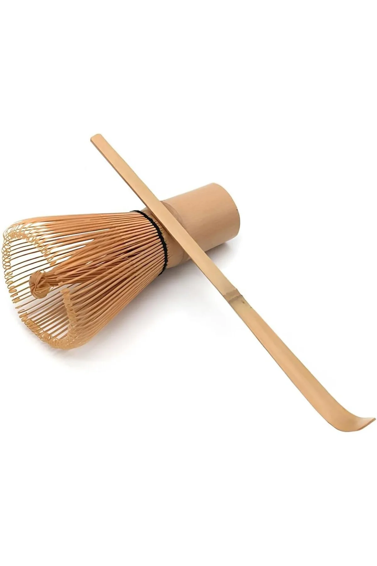 Bambu Matcha Çayı Karıştırıcı Fırça ve Kaşık Bamboo Whisk Köpürtü