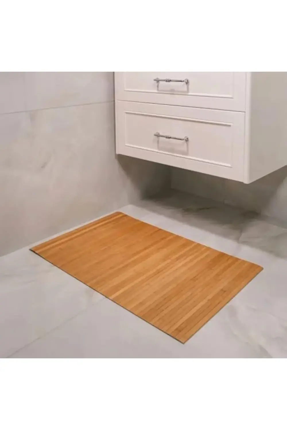 Bambu Paspası, Duş ve Küvet için Kaymaz Mat, Çok Amaçlı Kullanım