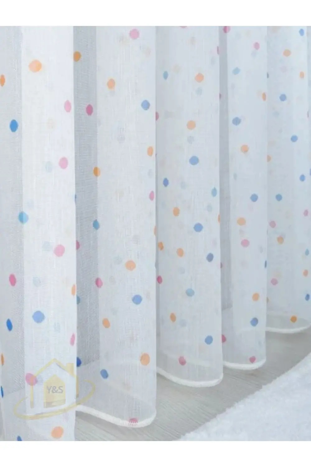 Bambu Rovina Puantiyeli Bebek-Çocuk Odası ve Mutfak Renkli Modern