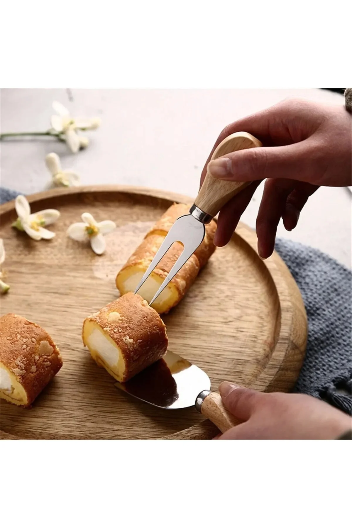 Bambu Saplı 4 Parça Peynir Ve Tereyağı Kahvaltı Seti – Şık Ve Day