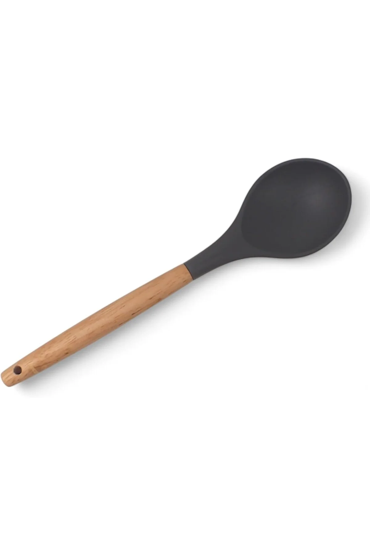 Bambu Saplı Silikon Servis Kaşığı, Bambu Uzun Silikon Servi Kaşığ