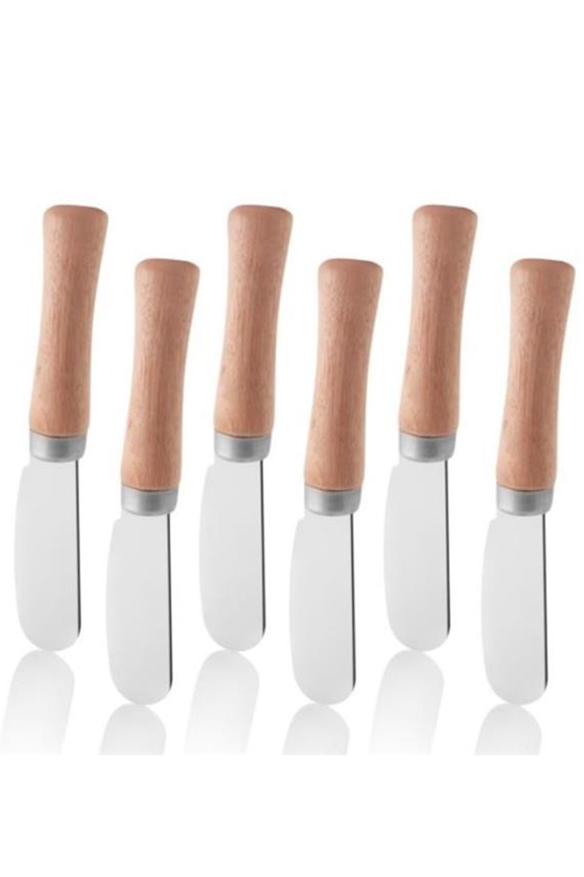Just Cheap Store Bambu Sapli Tereyağ Biçaği 6Li Bşstb06