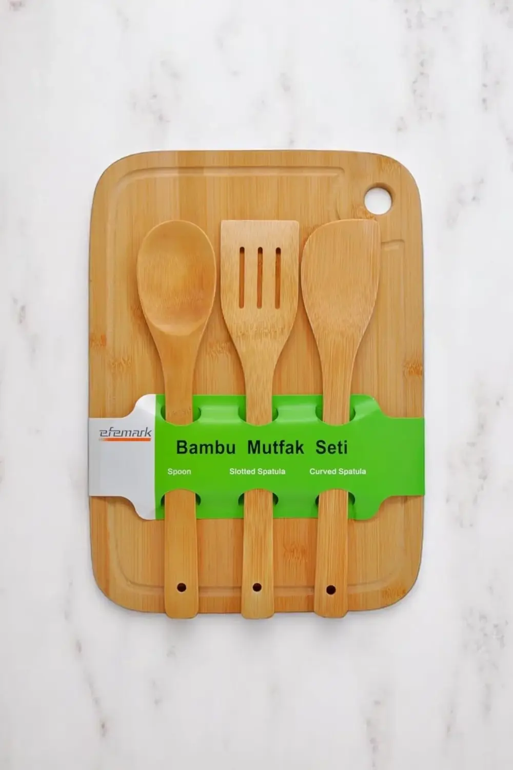 Bambu Serisi Oluklu Antibakteriel Yıkanabilir Bambu 36x26 cm Doğr