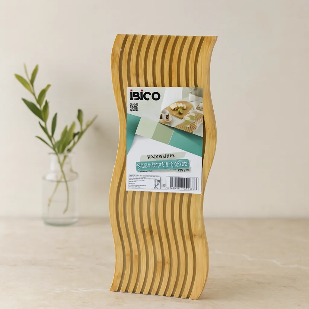Bambu Servis Sunum Tahtası 17x39x1.5 cm (Çift Yüzlü Dalgalı/Kanallı) Fiyatı, Yorumları ve Özellikleri
