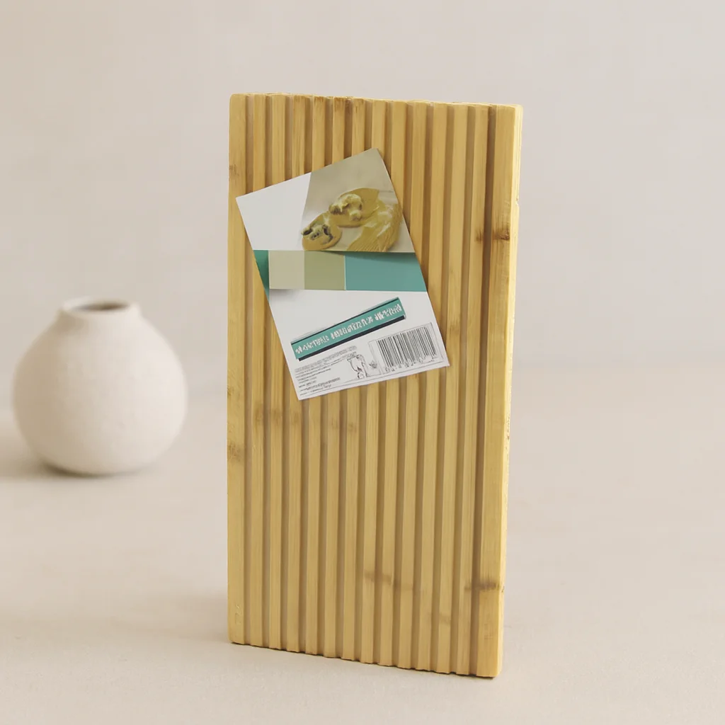 Bambu Servis Sunum Tahtası 17x39x1.5 cm - Çift Taraflı Düz & Kanallı Bambu Servis Sunum Tahtası 17x39x1.5 cm - Çift Taraflı Düz & Kanallı