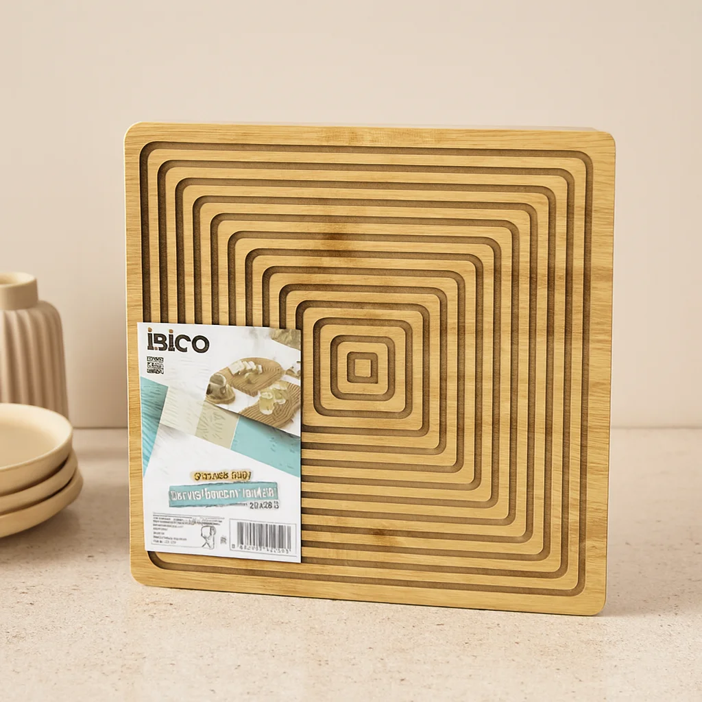 Bambu Servis ve Sunum Tahtası 28x28 cm (Çift Taraflı) Fiyatı, Yorumları ve Özellikleri