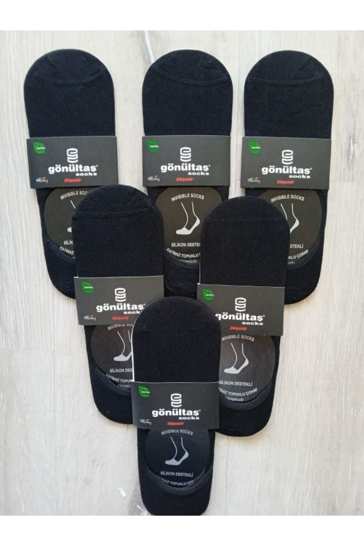 Bambu Silikon Destekli Erkek Patik Çorap 40-44