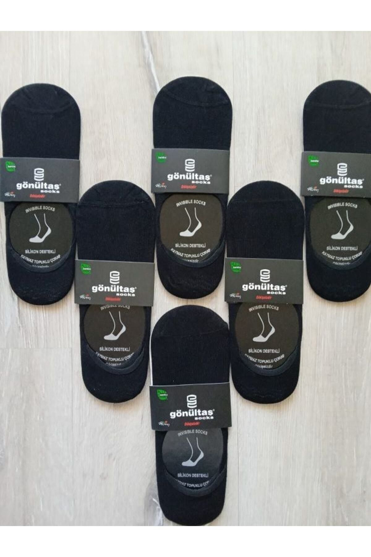 Bambu Silikon Destekli Erkek Patik Çorap 40-44