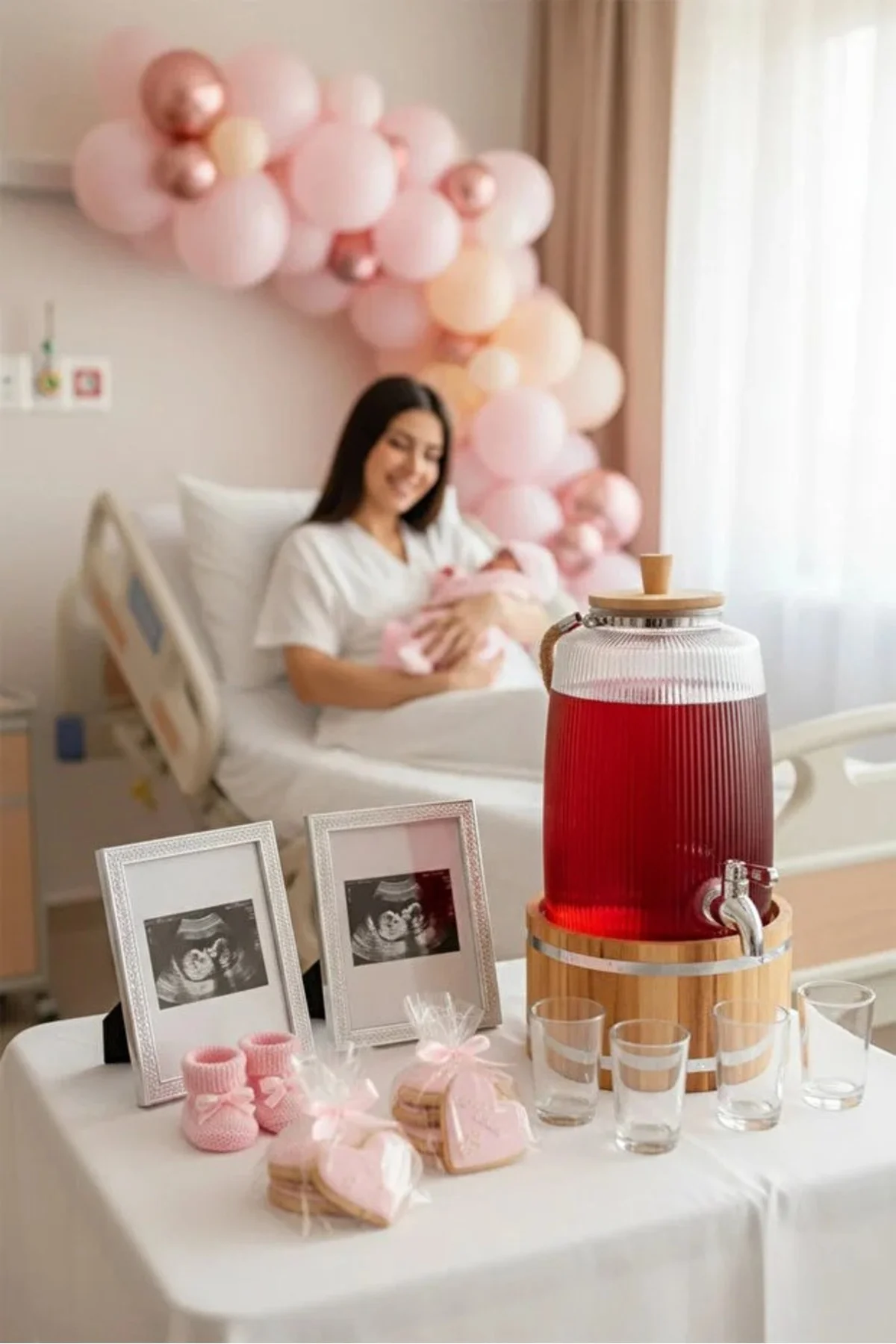 Bambu Standlı 3 Lt Cam Sebil