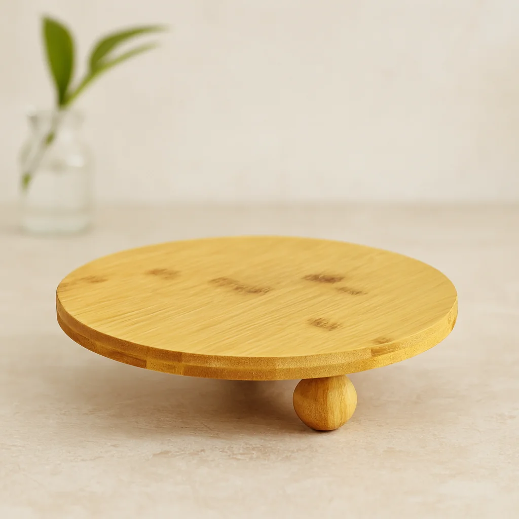 Bambu Sunum Tahtası Yuvarlak 24.5 cm - 3 Ayaklı Fiyatı, Yorumları ve Özellikleri
