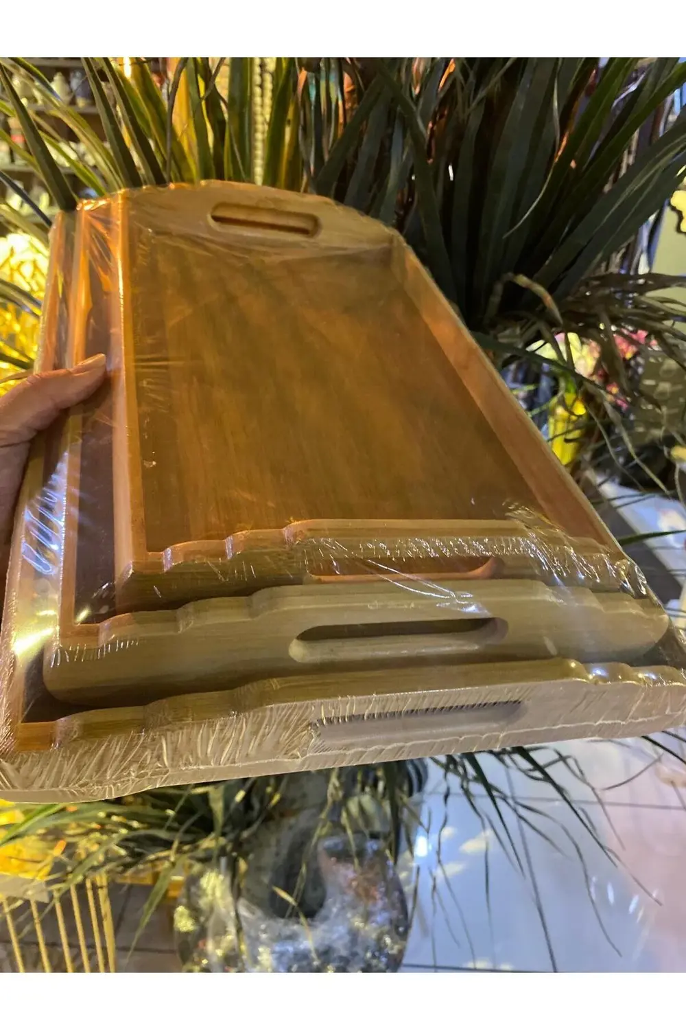 Bambu Sunum Tepsisi 3 Lü