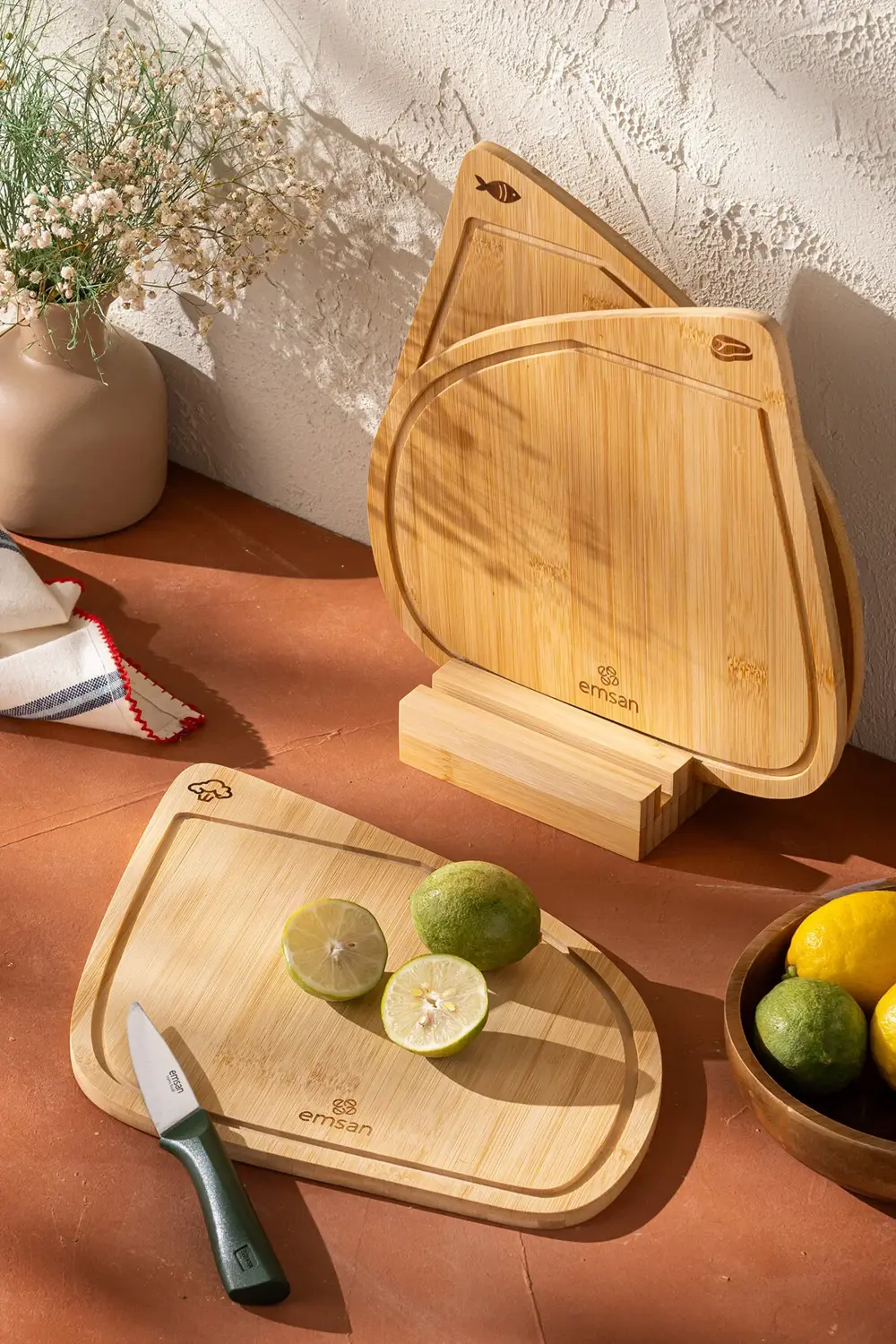 Bambu Threeline 3'lü Kesme Tahtası