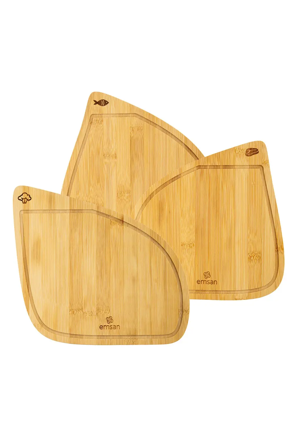 Bambu Threeline 3'lü Kesme Tahtası