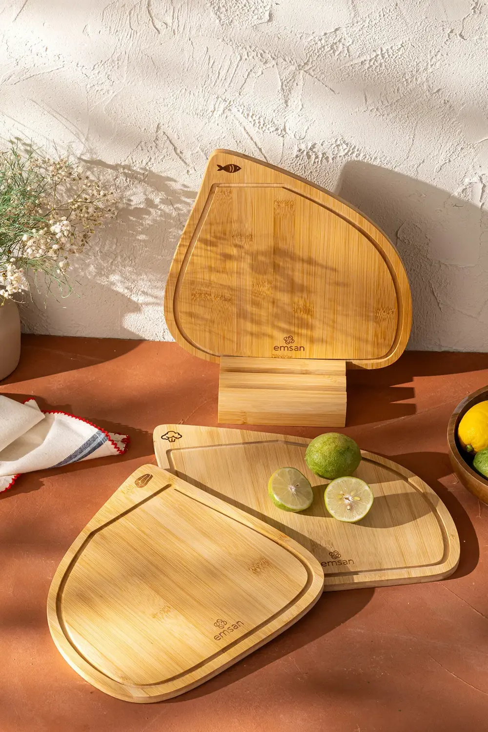 Bambu Threeline 3'lü Kesme Tahtası