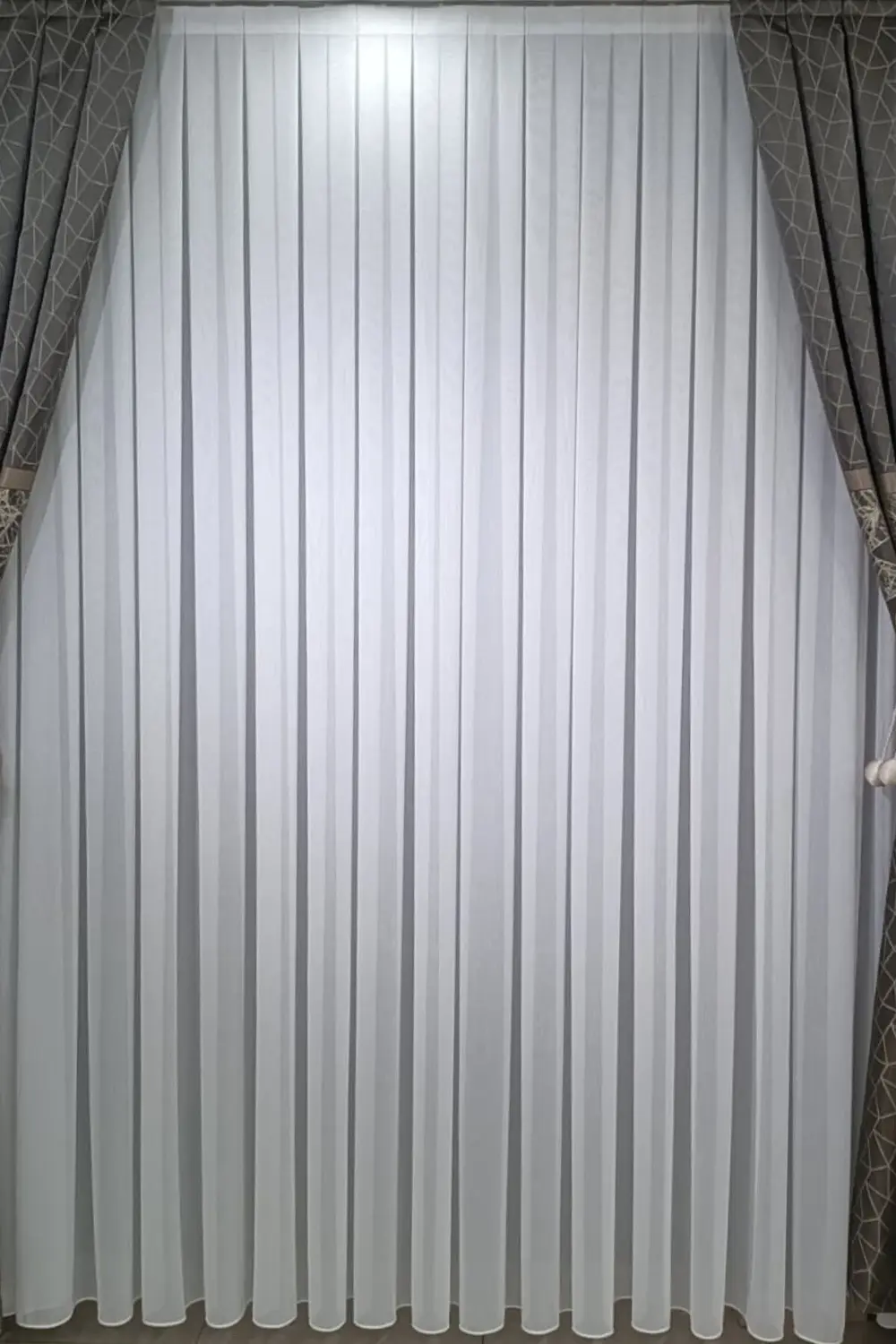 Bambu Tül Perde (1/2,5 Normal Pile) Ağır Gramajlı Kırışmaz Ütü İs