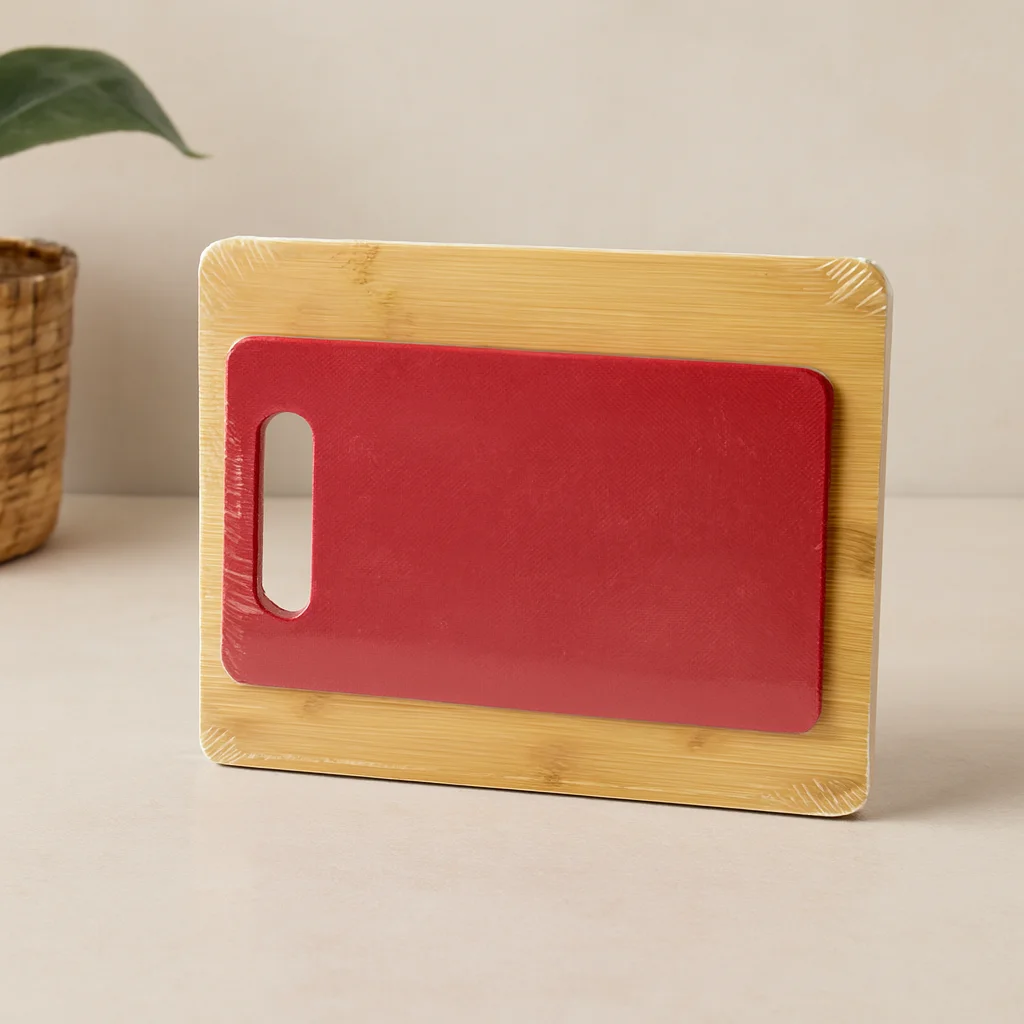 Bambu ve Plastik Kesme Tahtası 2'li Set (22x28 &amp; 15x25 cm) Fiyatı, Yorumları ve Özellikleri