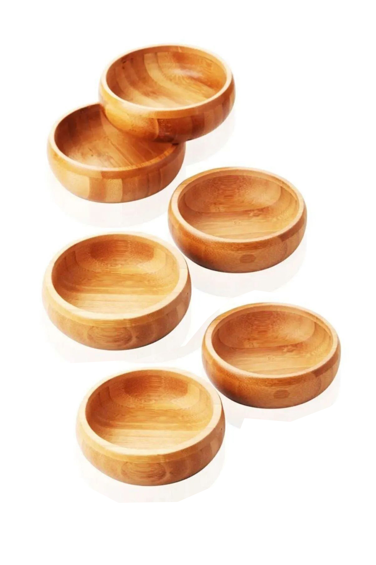 Bambu Yuvarlak 6 lı LüÇerezlik 9,5 x 3 cm