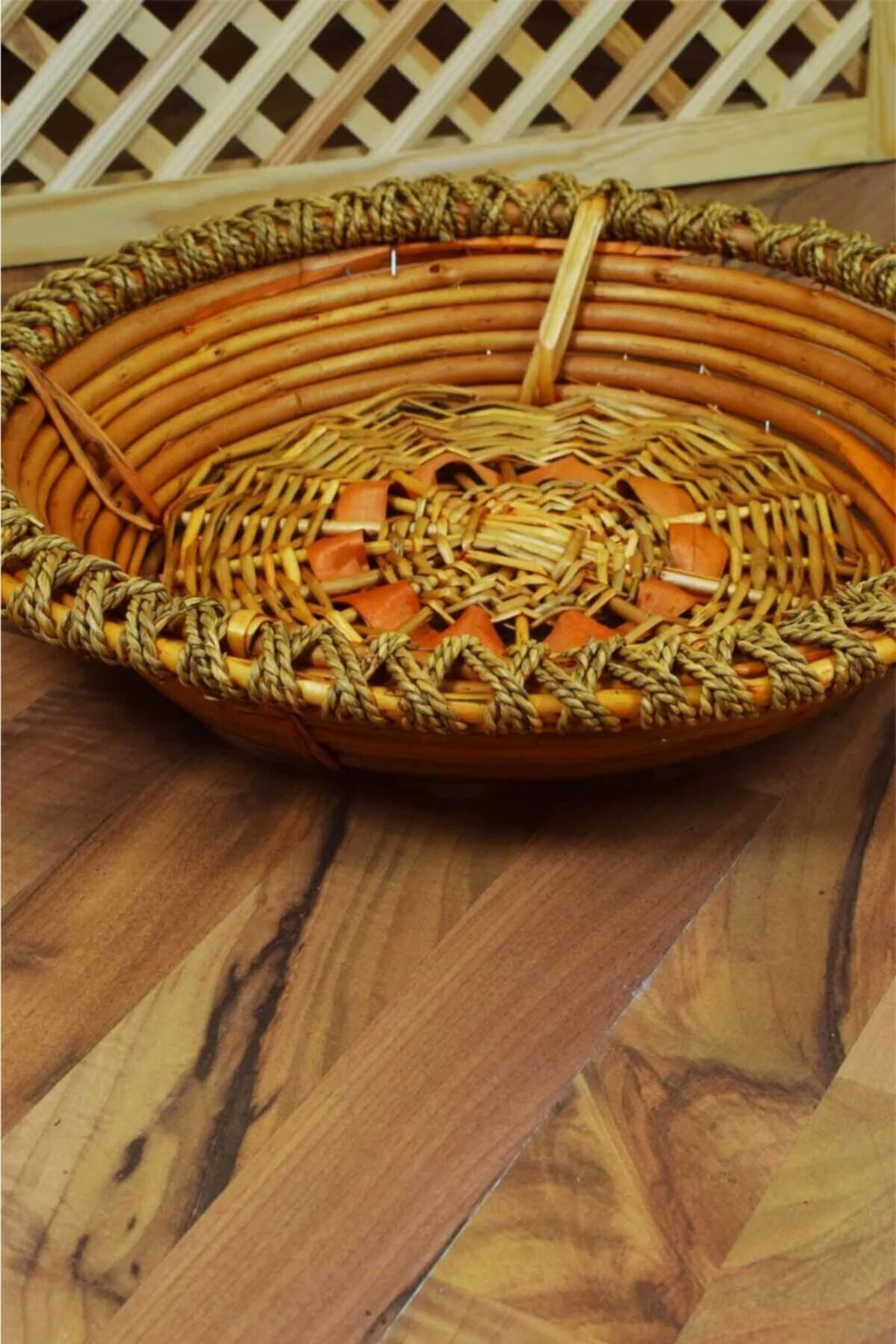 Bambu Yuvarlak Hasır Sele 45 Cm