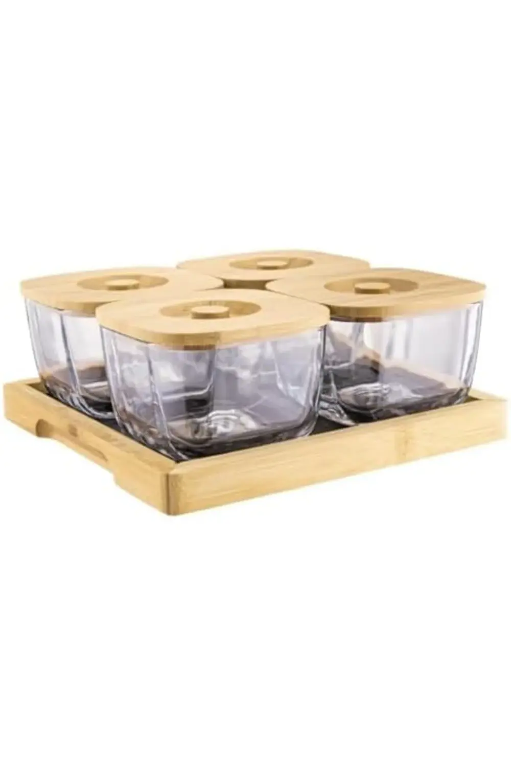 Bambum Krosna - 9 Parça Cam Kahvaltılık 395519