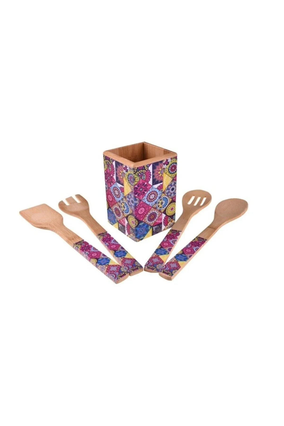 Bambum Nirvana Ravioli 5 Parça Kaşık Seti 30cm