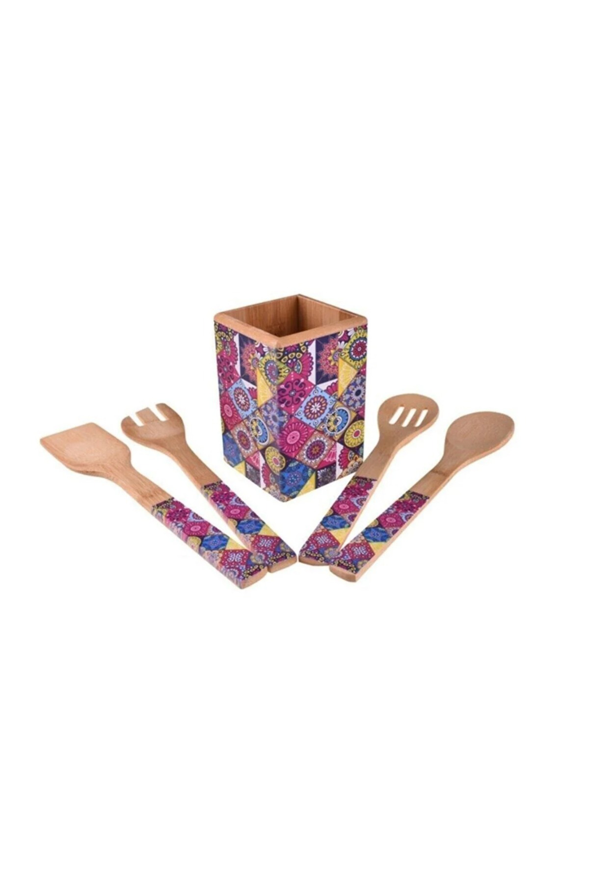 Bambum Nirvana Ravioli 5 Parça Kaşık Seti 30cm