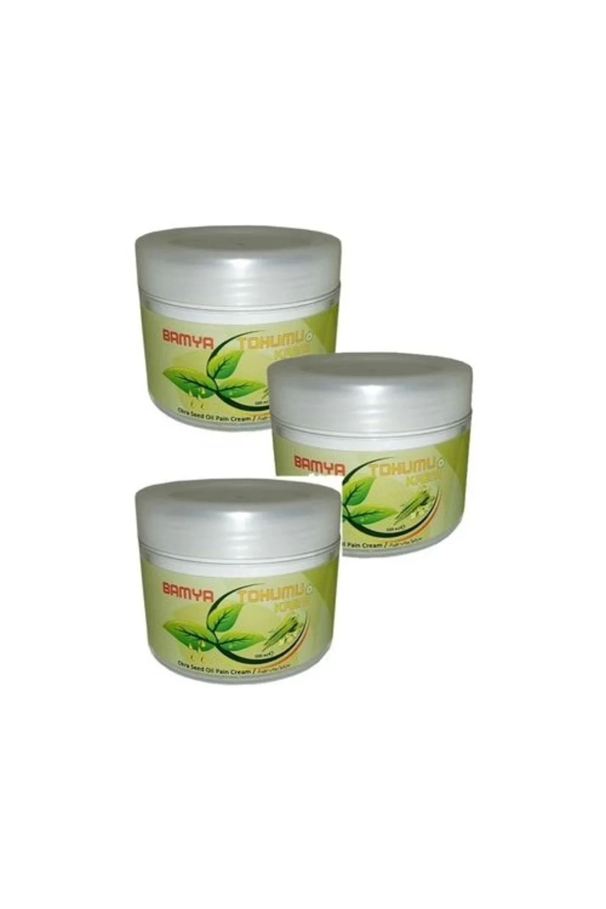 Bamya Tohumu Kremi Rahatlatma Masaj Kremi100 ml x 3 Bamya Tohumu Kremi Rahatlatma Masaj Kremi100 ml x 3