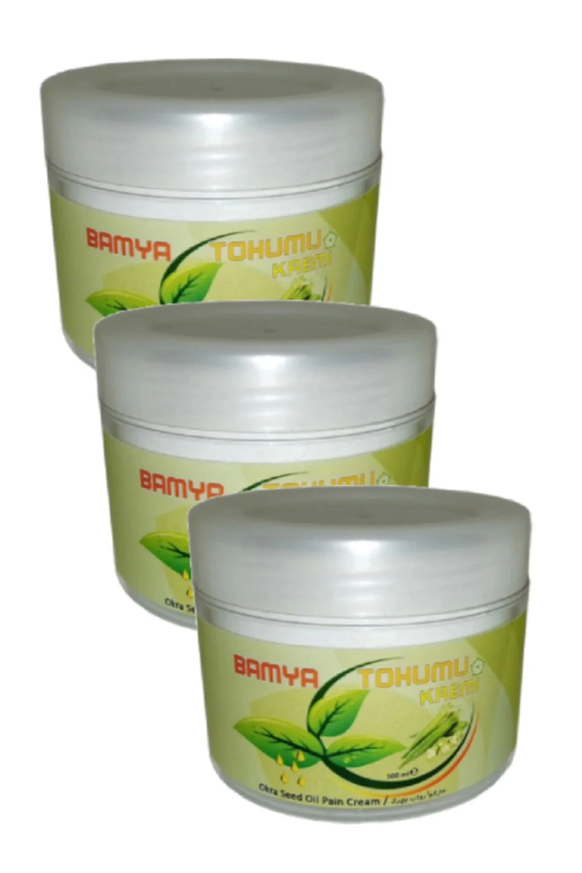 Bamya Tohumu Yağlı Rahatlatıcı Masaj Kremi 100 ml x 3 Adet