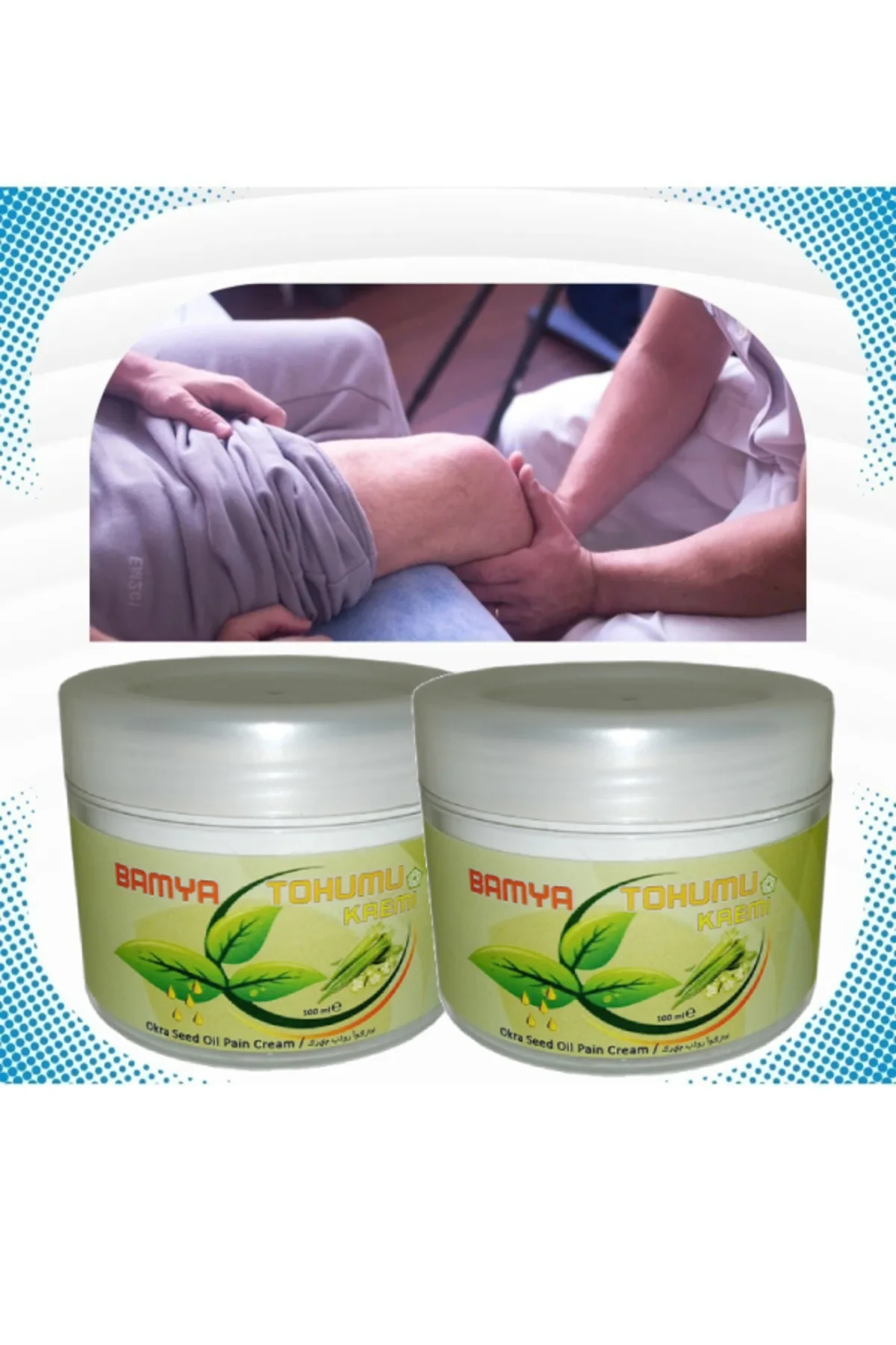 Bamya Tohumu Yağlı Rahatlatıcı Mesaj Kremi 100 ml - Cilt Bakımı ve Masaj İçin