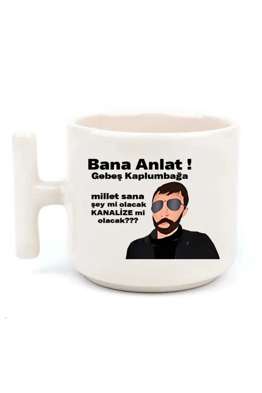 "Bana Anlat Gebeş Kaplumbağa" - Röportaj Baskılı El Yapımı Beyaz