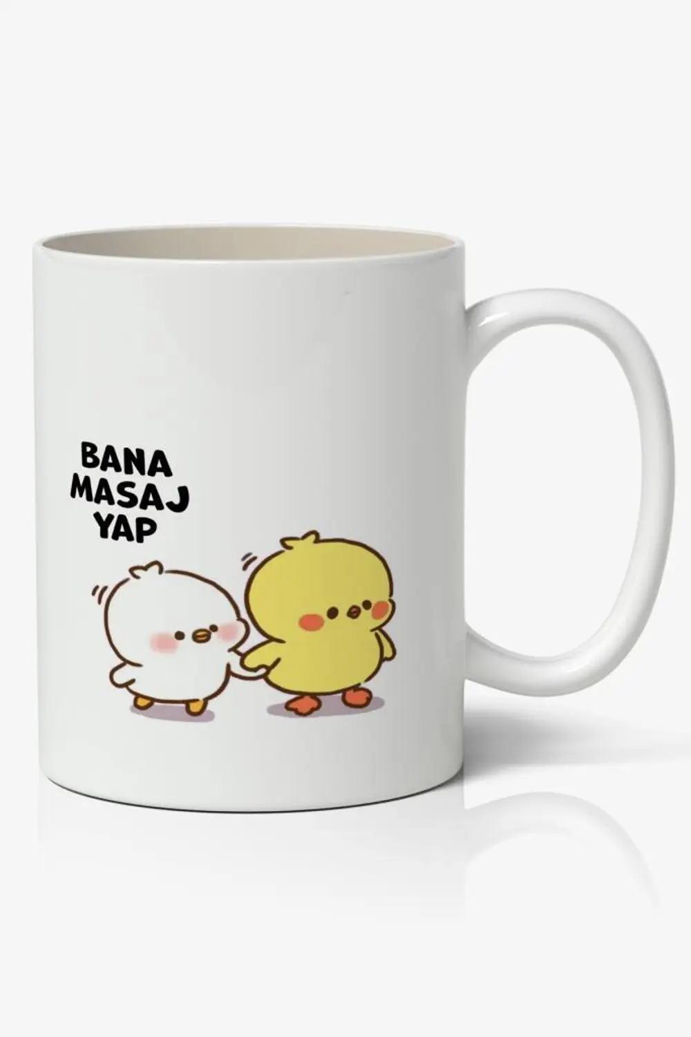 Bana Masaj Yap Sevimli Civcivler Tasarımlı Kupa Bardak Baskılı Ka Bana Masaj Yap Sevimli Civcivler Tasarımlı Kupa Bardak Baskılı Ka