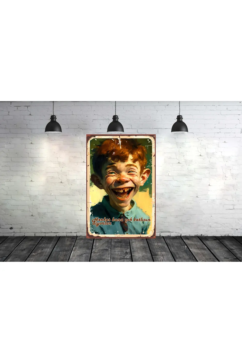Bana Tatlısın Diyorlar Temalı Çocuk 20 x 30 CM Tablo