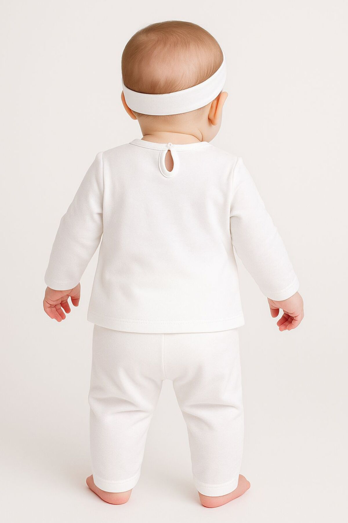 Oz Baby Bandanalı Kız Bebek Tüllü Prenses Takım 3'Lü Pamuklu Taytlı Kıyaf