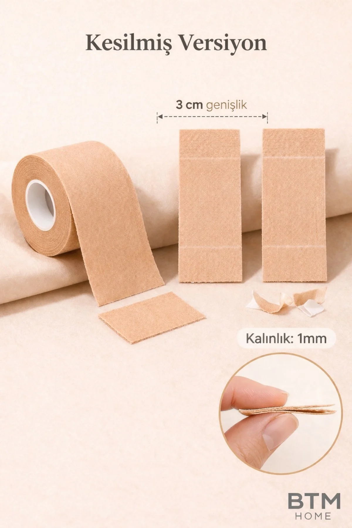 Bandı 3 Cm Güçlü Yapışkanlı Göğüs Kaldırma Bandı Dekolte Sütyen Bandı