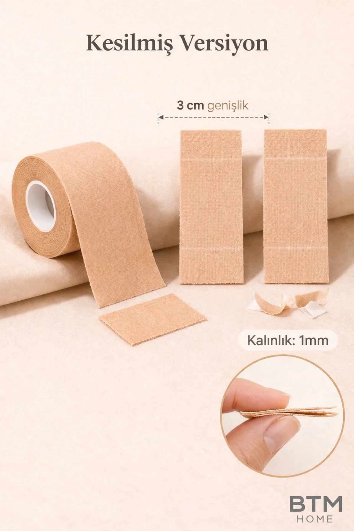 Bandı 3 Cm Güçlü Yapışkanlı Göğüs Kaldırma Bandı Dekolte Sütyen B