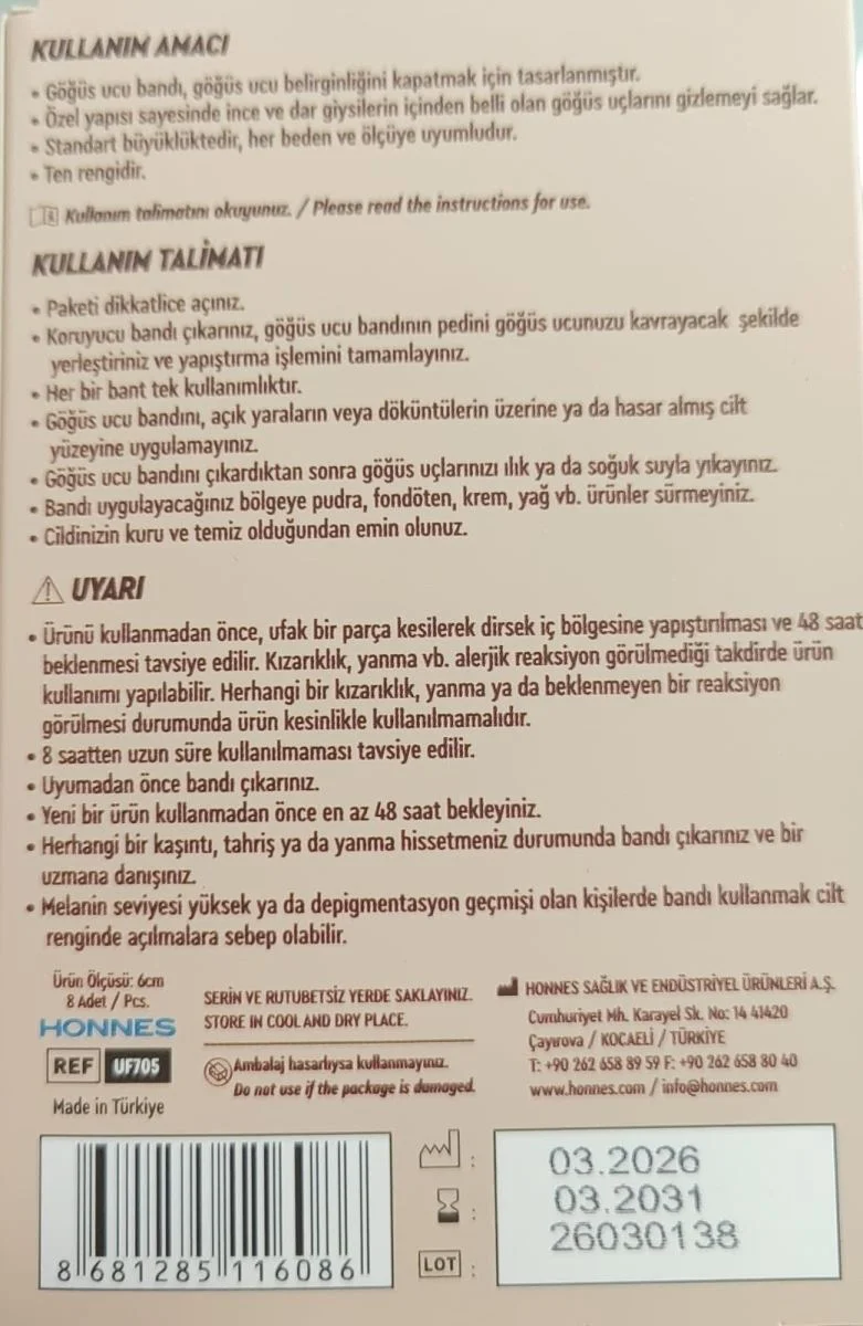 Banduff Göğüs Ucu Gizleme Bandı Banduff Göğüs Ucu Gizleme Bandı - Görsel 3